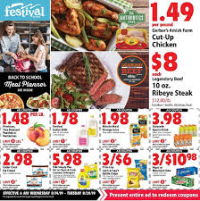 With the best of fun, entertainment, and food, the experience in festivals lets the enthusiasts immerse in the local culture. Festival Foods Flyer 08 14 2019 08 20 2019 Page 1 Weekly Ads