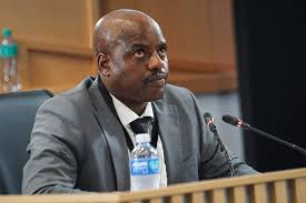 Suspended EMPD deputy chief Julius Mkhwanazi has placed himself outside of  an alleged murder crime scene in 2022.