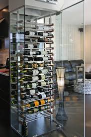 Measuring 64'' h x 31'' l x 15.5'' d, this piece is a great option for rounding out any home bar. Kitchen Glass Cube Minimalistisch Weinkeller Sonstige Von Millesime Wine Racks Houzz