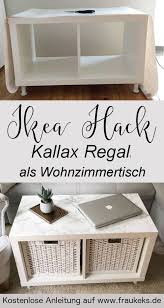 Ikea Hack Wohnzimmertisch Aus Kallax Regal Kallax Regal Wohnzimmertisch Ikea Diy