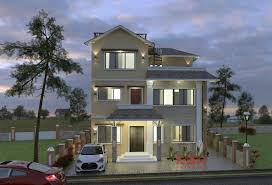 Home design plan 7x10m with 4 bedrooms. Storey Building