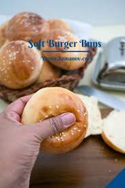 Quick and easy homemade hamburger buns perfect for the novice bread maker, these delicous buns will take your hamburgers and sandwiches up a notch! Soft Hamburger Buns The Best Ever Veena Azmanov