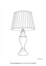 You could also print the image by. Lamp Coloring Pages Free At Home Coloring Pages Kidadl
