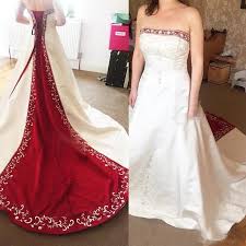 Check spelling or type a new query. Discountred And White Gothic Wedding Dresses 2020 Vintage Strapless Lace Up Corset Back Plus Size Lace Stain Embroidery Beaded Garden Wedding Gown From Kazte 126 99 Dhgate Com