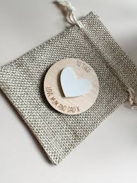 Personalised Little Wooden Pocket Love Hug Starting School, for Kids  Children, Love Token