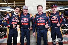 Max verstappen wins emilia romagna grand prix. L To R Carlos Sainz Jr Scuderia Toro Rosso With His Father Carlos Sainz Jos Verstappen With His Son Max Verstappen Max Verstappen Carlos Sainz Formula 1
