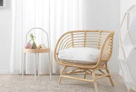 Accent chairs are striking additions to dining room, living room, and bedroom decor. Buskbo Armchair Rattan Djupvik White Ikea Furniture Rattan Armchair Rattan