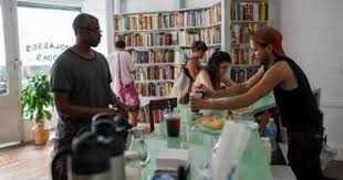 Molasses Books In Bushwick Brooklyn Is A New Bookstore That Offers A Change From The Traditional Retail Model Letting Cu Trade Books Bookstore Bookstore Cafe