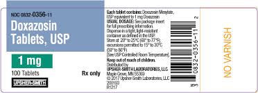 Doxafi̇n 5 mg film tabletler, 20 veya 30 tablet içeren ambalajlarda bulunmaktadır. Ndc 0832 1359 Doxazosin Doxazosin Mesylate
