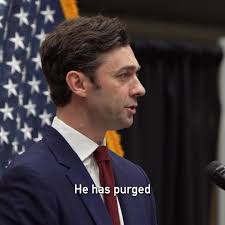 Sen. Ossoff: "The crisis that we face at this moment is deeper than the  contest between the political parties, and it's deeper than ideological  differences between liberals and progressives and conservatives and