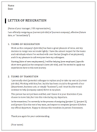 How To Write A Professional Resignation Letter Samples Templates