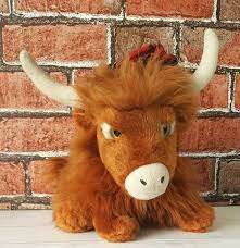 Keel Toys Scottish Highlands Cow Bull Aberdeen Angus Quality Plush Soft Toy 25cm Keeltoys Scottish Highland Cow Highland Cow Aberdeen Angus