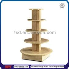 Tsd W842 Custom Freestanding 5 Tier Mdf Wood Round Display Table Shop Display Furniture Store Tower Display Wooden Display Stand Wine Display Wood Display