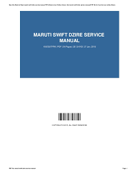 Maruti Swift Dzire Service Manual