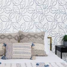 Tossed Leaves Peel And Stick Wallpaper Lelands Wallpaper Peel And Stick Wallpaper Wallpaper Living Room Wallpaper