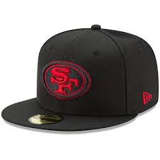Black 49ers Hat New Era Men S New Era Black San Francisco 49ers Alternate Logo Omaha 59fifty Fitted Hat Hats For Men San Francisco 49ers Fitted Hats