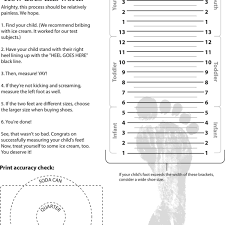 Printable Shoe Size Chart For Toddlers Baby Shoe Measurement
