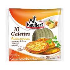Alsacienne d'adoption, j'aime la cuisine du terroir mais aussi d'ailleurs, en dehors de la cuisine, j'aime. Kauffer S 10 Galettes Alsaciennes Pommes De Terre Oignons Persil