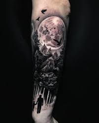 Man with half sleeve tattoo. Top 63 Best Forest Sleeve Tattoo Ideas 2021 Inspiration Guide Artofit