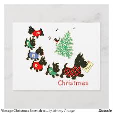 Vintage Christmas Scottish Terrier Dog Holiday Postcard Victorian Christmas Cards Vintage Christmas Vintage Christmas Cards