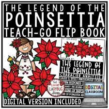 Legend Of The Poinsettia December Christmas Reading Activity Book Review The Little Ladybug Shop