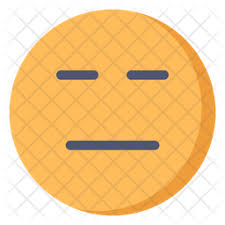 With this emoji, your friends will wonder what you're really. Straight Face Emoji Icon