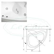 Vasca Angolare In Promo Misura 140x140 Con Idromassaggio Le Chic Arredamenti