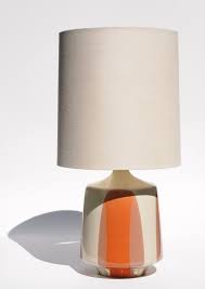 The most common orange mid century lamp shade material is metal. Huge Mid Century Modern Retro David Cressey Lightolier Pottery Ceramic Lamp Interieur Verlichting Keramiek