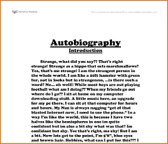 Set yourself loose and complete entire paper. 8 Example Of Autobiography About Yourself Autobiography Example Autobiography Template Essay Example