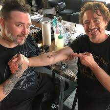 Explore tweets of peter r. Robert Downey Jr Reveals That The Five Original Avengers Got Matching Tattoos 9gag