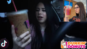 First, dunkin' gave us the charli. Trying Charli D Amelio S Dunkin Donuts Drink Youtube
