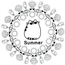 Pusheen is a tubby tabby cat who brings smiles and laughter to people all around the world. Pusheen Coloring Pages 70 Pieces Print For Free Wonder Day Coloring Pages For Children And Adults