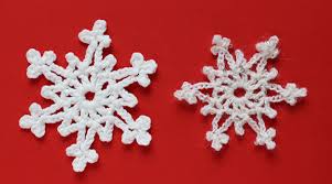 easy 2 row crochet snowflake knit crochet christmas