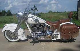 Pictures Of 2000 Indian Chief Motorcycle Pearl White Mint Extras Indian Motorcycle Vintage Indian Motorcycles Indian Motorbike