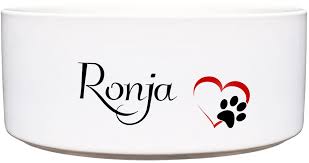 Ernährungsberatung 089 69 33 41 500. Keramik Futternapf Hundefigur Personalisiert Made By Cadouri