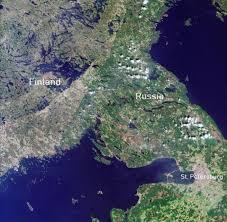 The current e18 is a highway that runs from all the way from. The Finnish Russian Border From Space Europe