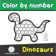 Choose expedited shipping at checkout for delivery by thursday, july 15. Fine Motor Dinosaur Color By Number Coloring Skills Activities Tpt