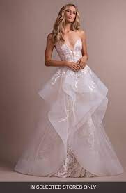 Hayley Paige Elke Strapless Lace Wedding Dress With Overskirt Nordstrom Wedding Dresses Kleinfeld Fit And Flare Wedding Dress Strapless Lace Wedding Dress