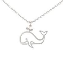 Necklace Cute Whale Stencil