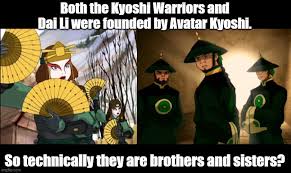 Watch avatar the last airbender book 1 water episode 4 english version online and free episodes. It Is Strange To Think That The Kyoshi Warriors And Dai Li Share A Common Founder Avatar Kyoshi Also Worth Noting Is That The Kyoshi Warriors Are All Female And The Dai
