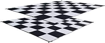 These outdoor rugs are available in a beautifulthese outdoor rugs are available in a beautiful array of patterns and colors. Amazon Com Rv Patio Mat 9x12 Black White Checkered Flag Mat Sports Outdoors