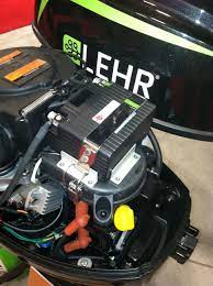The New Lehr 9 9 Propane Powered Outboard Motor With Electric Start Uses A Compact Lithium Battery Mounted Under The Cowl No Ba Outboard Outboard Motors Boat