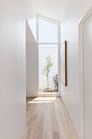 Opening up homes and creating internal light filled spaces has been a goal of architects for many years now. Modern White Interior Hallway House Design Home Interior Design House