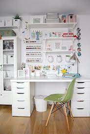 If you're into crafting, quilting, sewing or some other creative hobby, it's really nice to have a dedicated space for those pursuits.working at the kitchen table isn't so pleasant. Rosehips Petticoats Ikea Craft Room Ikea Crafts Craft Room Office