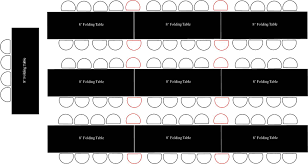 8 Foot Banquet Table Dimensions