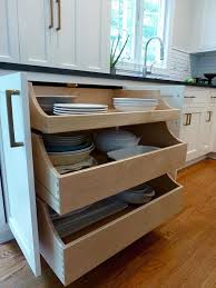 kitchen pull out drawers. underneath