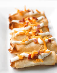 Baked Mashed Potato Spring Rolls Joey Copycat Recipe Baked Mashed Potatoes Baking Spring Rolls