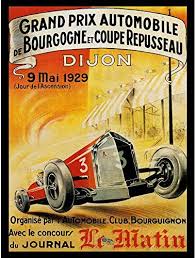 Each event of the formula one world championships is still called a grand prix. Amazon De Wee Blue Coo Sport Advert Grand Prix Motor Race Dijon Large Art Print Poster Wall Decor