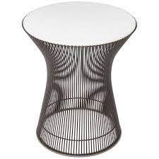 This year, the studio celebrates its 20th anniversary. Warren Platner Marble Bronze Side Table For Knoll At 1stdibs