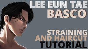 BASCO, Eun Tae Lee LOOKISM NETFLIX WEBTOON (CURTAIN BANGS HAIR tutorial  FRIZZY hair to straight) 이은태 - YouTube